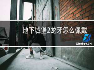 地下城堡2龙牙怎么佩戴
