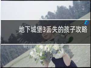 地下城堡3丢失的孩子攻略