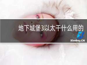 地下城堡3以太干什么用的