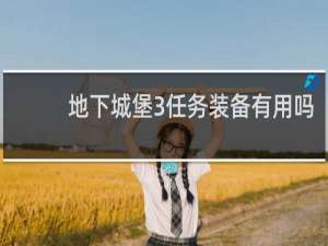 地下城堡3任务装备有用吗
