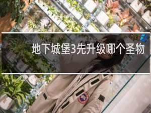 地下城堡3先升级哪个圣物
