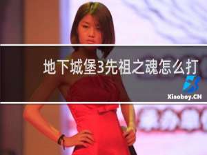 地下城堡3先祖之魂怎么打