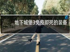 地下城堡3免疫即死的装备