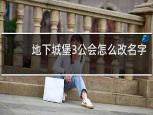 地下城堡3公会怎么改名字