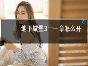 地下城堡3十一章怎么开