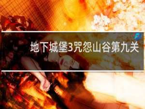 地下城堡3咒怨山谷第九关