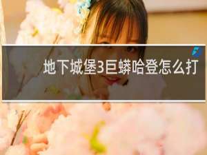 地下城堡3巨蟒哈登怎么打