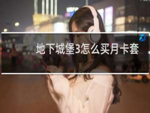 地下城堡3怎么买月卡套