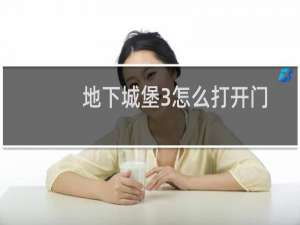 地下城堡3怎么打开门