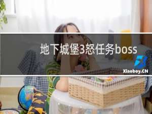 地下城堡3怒任务boss