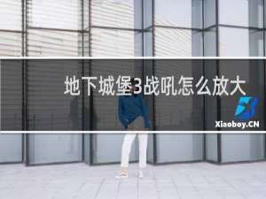 地下城堡3战吼怎么放大