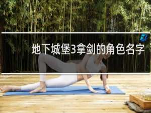 地下城堡3拿剑的角色名字
