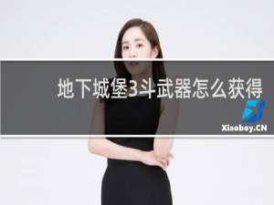 地下城堡3斗武器怎么获得