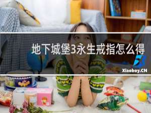 地下城堡3永生戒指怎么得