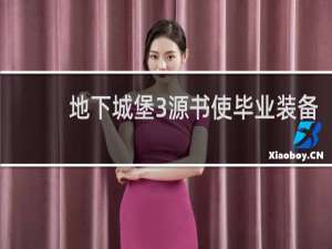 地下城堡3源书使毕业装备