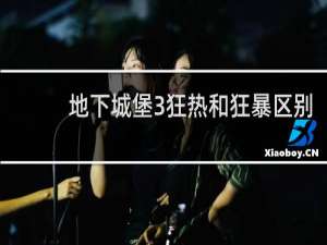 地下城堡3狂热和狂暴区别