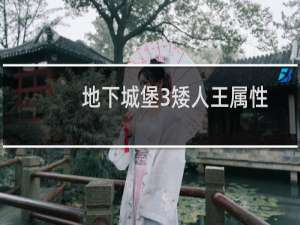 地下城堡3矮人王属性