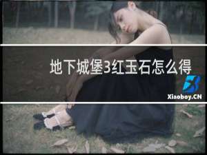 地下城堡3红玉石怎么得