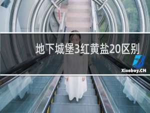 地下城堡3红黄盐 区别