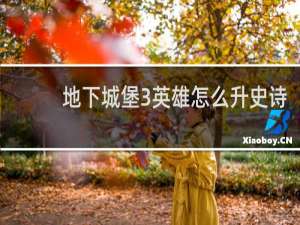 地下城堡3英雄怎么升史诗