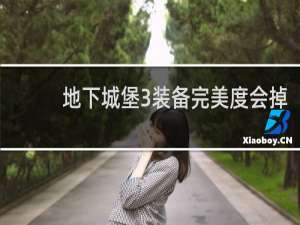 地下城堡3装备完美度会掉