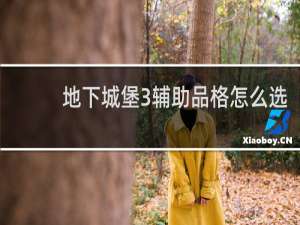 地下城堡3辅助品格怎么选