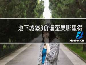 地下城堡3食谱萤果哪里得