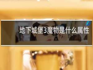 地下城堡3魔物是什么属性