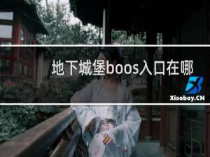 地下城堡boos入口在哪