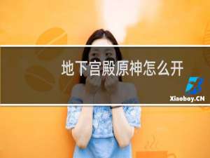 地下宫殿原神怎么开