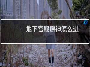 地下宫殿原神怎么进