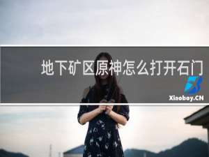 地下矿区原神怎么打开石门