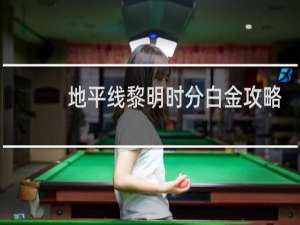 地平线黎明时分白金攻略