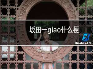 坂田一giao什么梗
