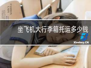 坐飞机大行李箱托运多少钱