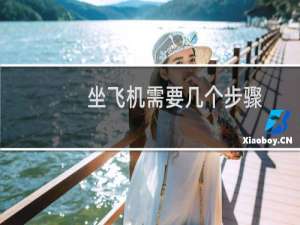 坐飞机需要几个步骤