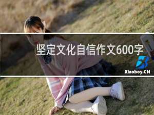 坚定文化自信作文600字