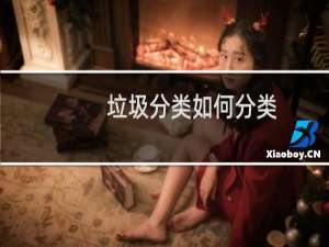 垃圾分类如何分类