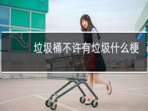 垃圾桶不许有垃圾什么梗