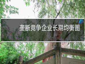 垄断竞争企业长期均衡图