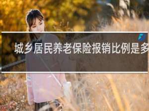 城乡居民养老保险报销比例是多少