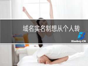 域名实名制想从个人转企业