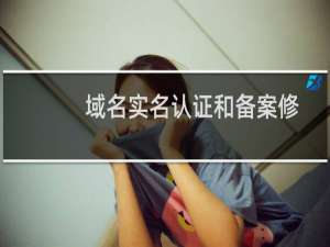 域名实名认证和备案修改-其他问题