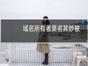 域名所有者莫名其妙被变更了