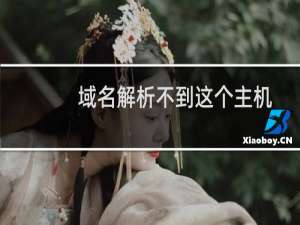 域名解析不到这个主机上-云服务器问题