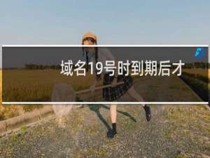 域名19号时到期后才续费，还要在去管你们发的邮件吗