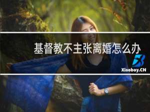 基督教不主张离婚怎么办