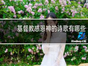 基督教感恩神的诗歌有哪些