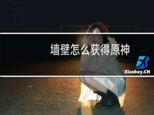墙壁怎么获得原神