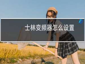 士林变频器怎么设置